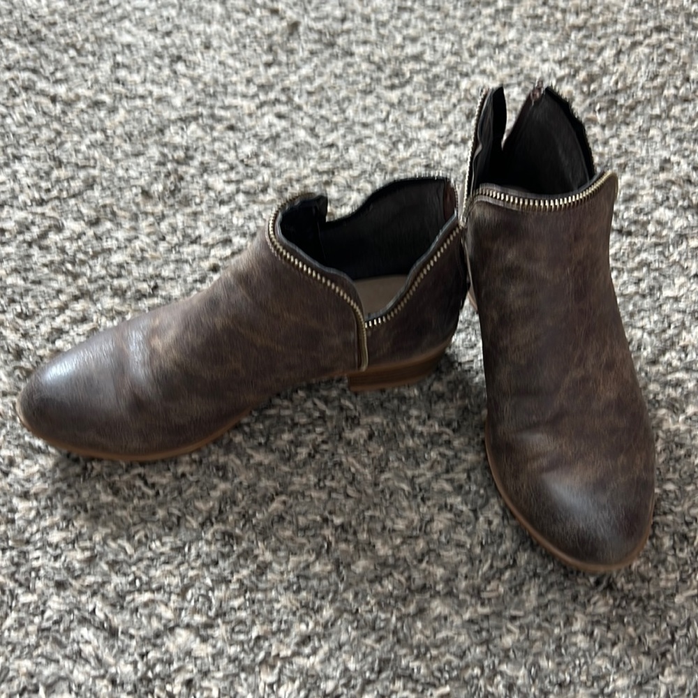 Brown booties